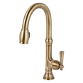 Newport Brass Pull-Down Kitchen Faucet in Antique Brass 2470-5103/06